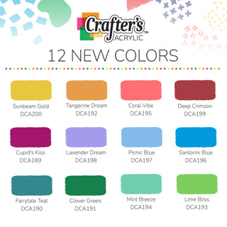 2025 Crafter's Acrylic Colors Paint Set - DecoArt