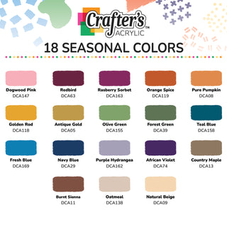 Crafter's Acrylic Fall Paint Set - DecoArt