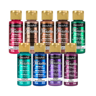Dazzling Metallics Bold Metallic Paint Set - DecoArt