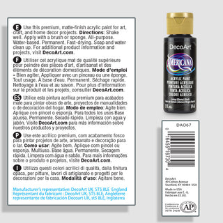 Americana Acrylic Lamp Black 6 Pack - DecoArt