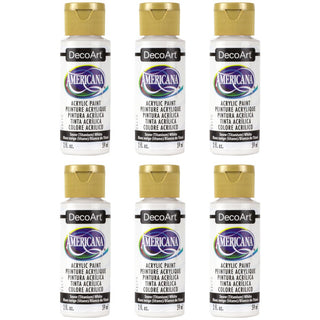 Americana Acrylic Titanium White 6 Pack - DecoArt
