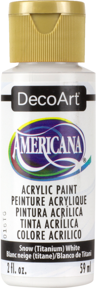 Americana Acrylic Titanium White 6 Pack - DecoArt