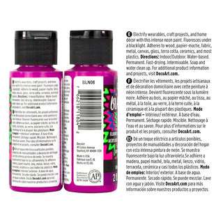 Black Light Neon Paint Set - DecoArt