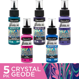 Crystal Geode Water Marbling Set - DecoArt