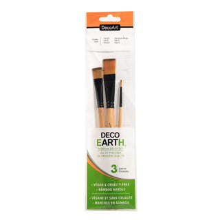 DecoEARTH Premium Brush Set - 3pc - DecoArt