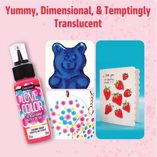 Love Color 3D Jelly Drops - 2oz Bundle - DecoArt