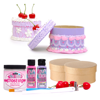 Love Color Fake Cakes Kit - DecoArt