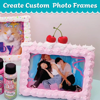Love Color Frosted Frames Kit - DecoArt