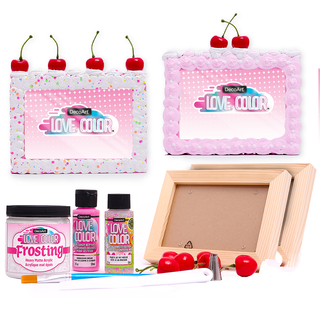 Love Color Frosted Frames Kit - DecoArt