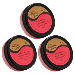 Metallic Lustre Radiant Red 3 pack