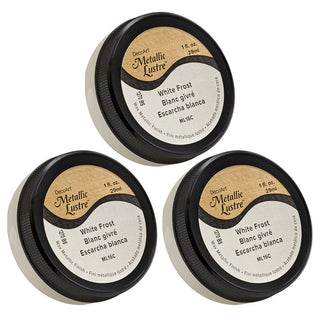 Metallic Lustre White Frost 3 pack - DecoArt