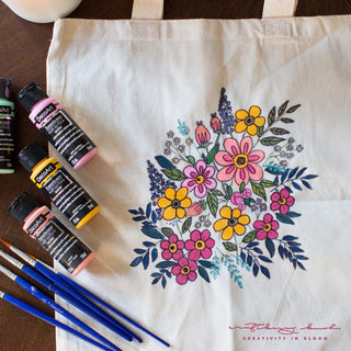 Modern Floral Acrylic Paint Set - DecoArt