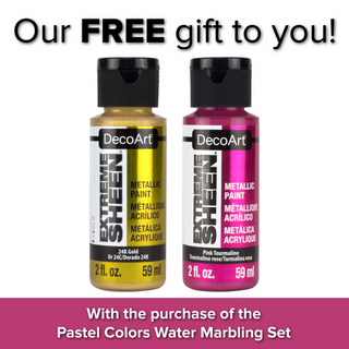 Pastel Colors Water Marbling Set - DecoArt