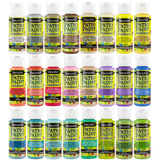 Pastel Patio Paint Outdoor Paint Set 24ct - DecoArt