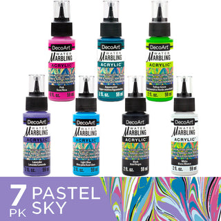 Pastel Sky Water Marbling Set - DecoArt