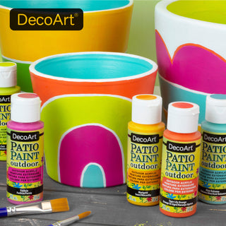 Patio Paint Essentials Outdoor Paint Set 24ct - DecoArt