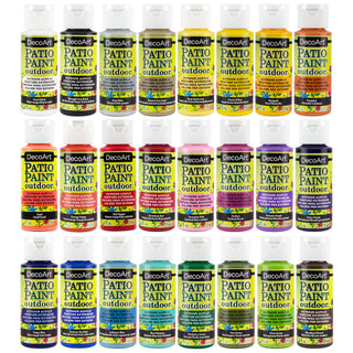 Patio Paint Essentials Outdoor Paint Set 24ct - DecoArt