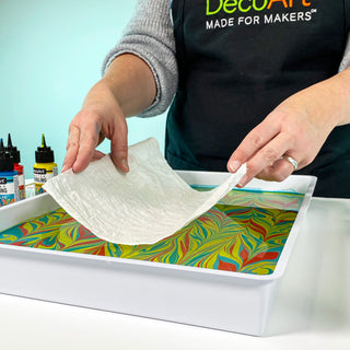 Water Marbling Fabric and Object Surface Prep - DecoArt