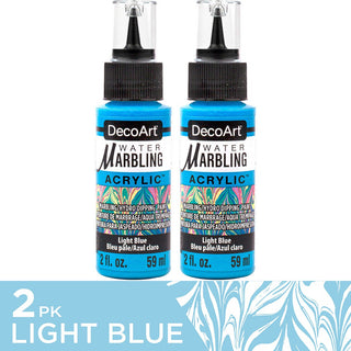 Water Marbling Paint Light Blue 2pk - DecoArt