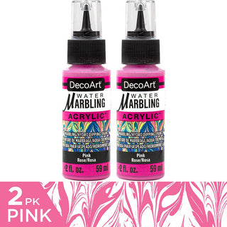Water Marbling Paint Pink 2pk - DecoArt