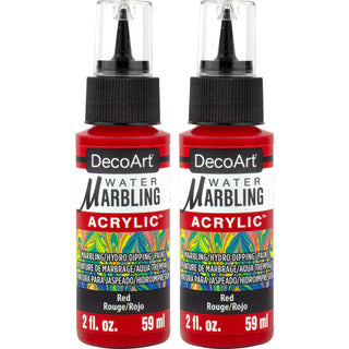 Water Marbling Paint Red 2pk - DecoArt
