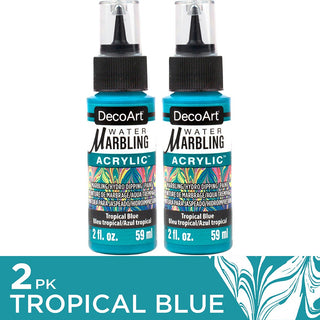 Water Marbling Paint Tropical Blue 2pk - DecoArt