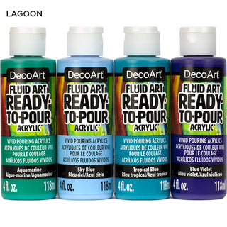 Fluid Art Ready To Pour Paint Sets - DecoArt