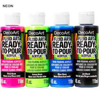 Fluid Art Ready To Pour Paint Sets - DecoArt