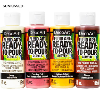 Fluid Art Ready To Pour Paint Sets - DecoArt