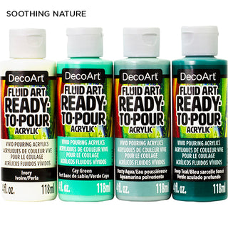 Fluid Art Ready To Pour Paint Sets - DecoArt