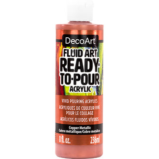 Fluid Art Ready To Pour Acrylics Metallics - DecoArt
