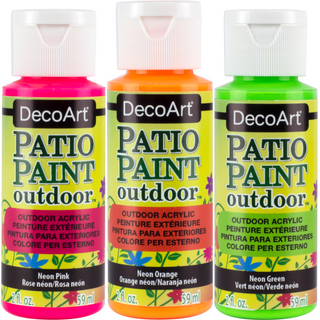 DecoArt Patio Paint Outdoor Acrylic Neon Paint - DecoArt