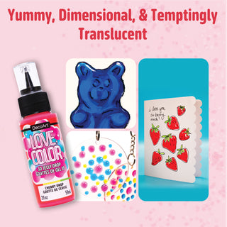 Love, Color 3D Jelly Drops - DecoArt