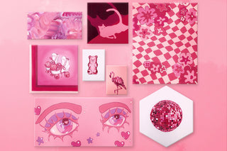 Pink Aesthetic Wall Art