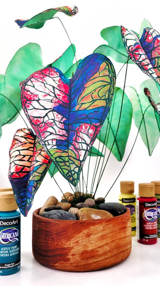 DIY Painted Paper Plant