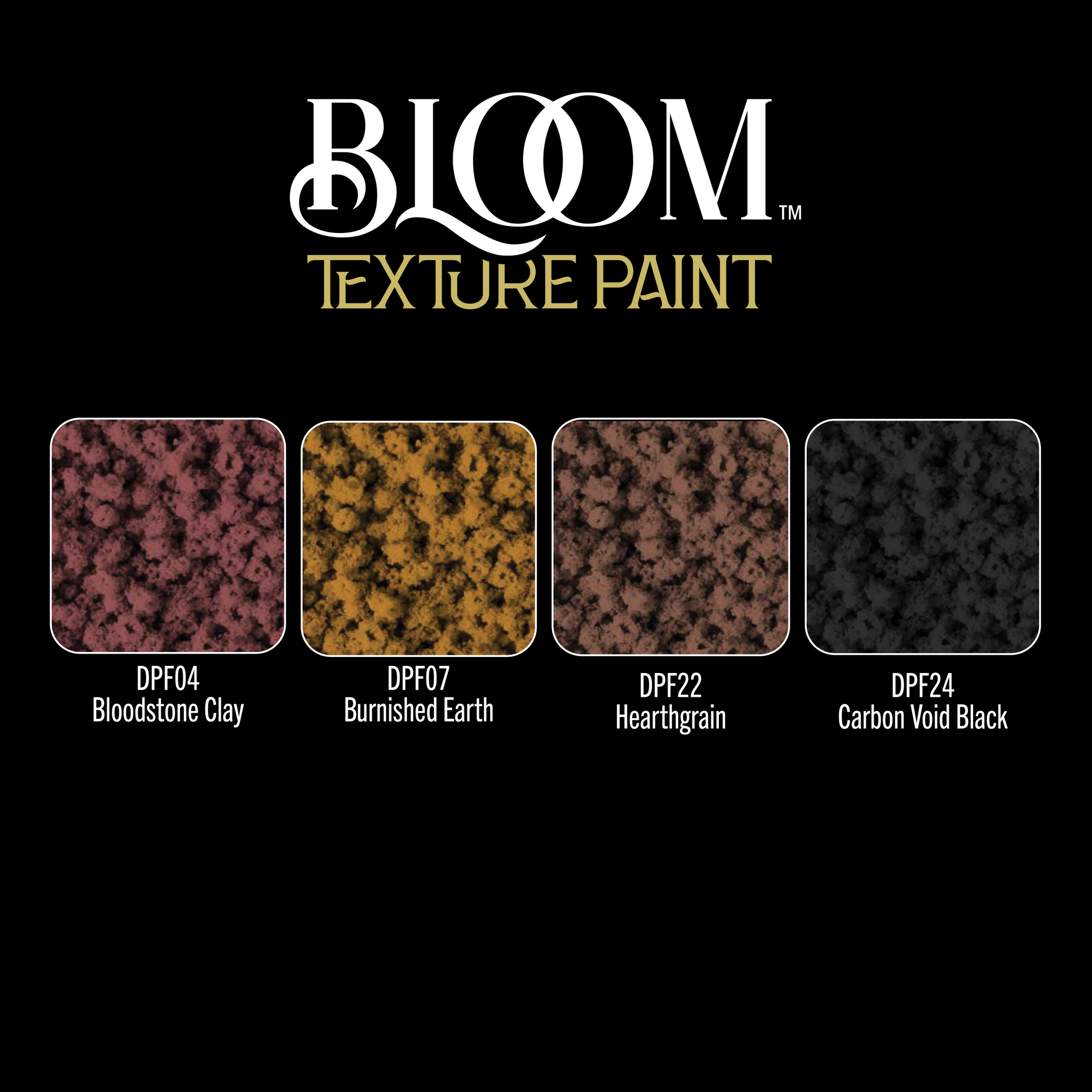 Hearth and Earth Bloom Texture Paint 4 Pack