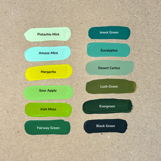 Americana Acrylic Essential Greens Paint Set