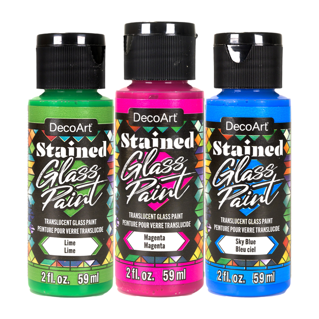 DecoArt Stained Glass Paint bottles