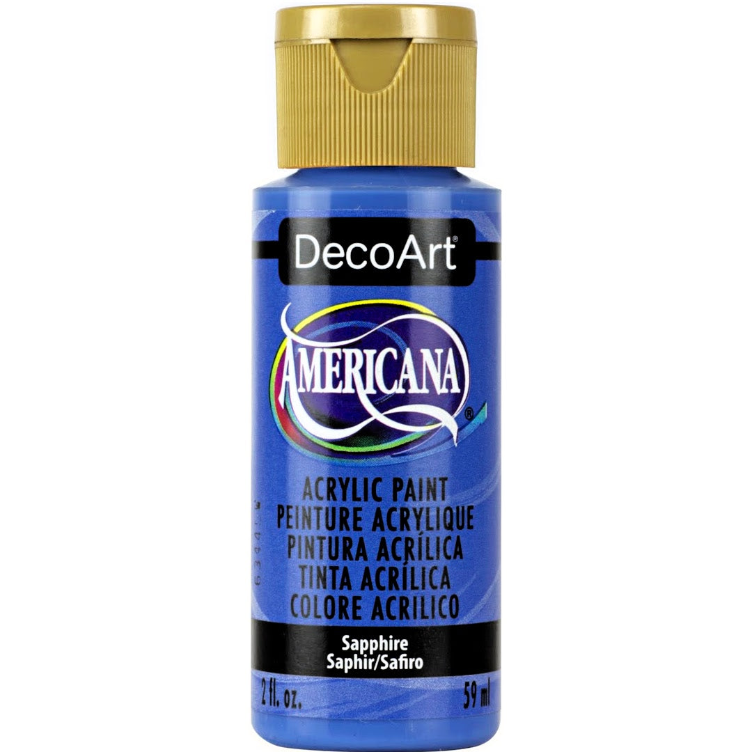 Americana Acrylic Paint 59ml - Midnight Blue (Blu Notte) - Semitrasparente Per Arti Creative