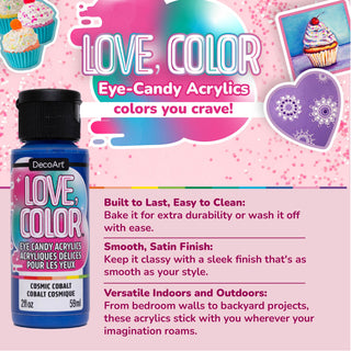 Love, Color Eye Candy Acrylics - DecoArt