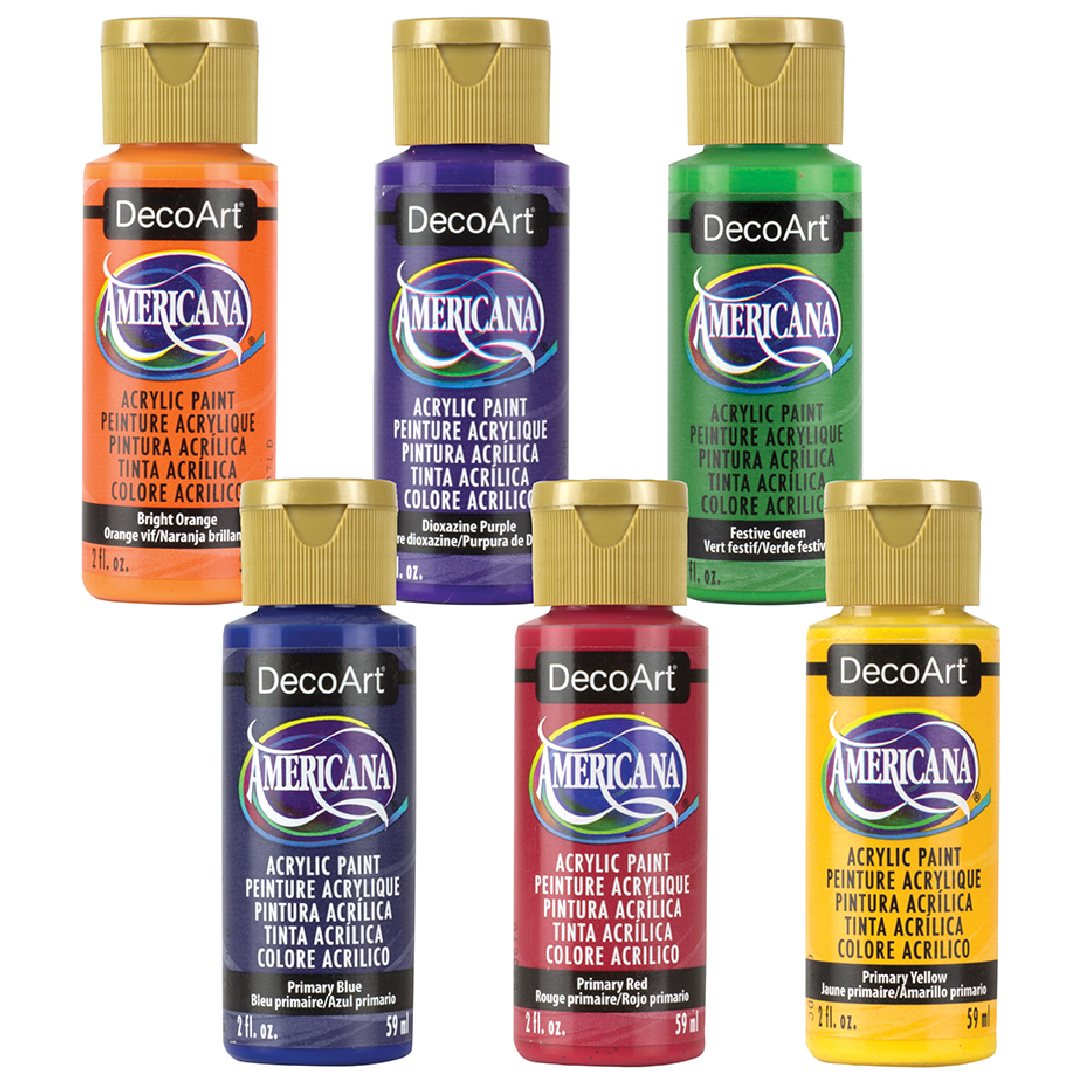 Americana Acrylics Color Wheel Paint Set - DecoArt
