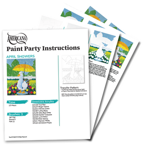April Showers Paint Party Kit - 16x20 - DecoArt