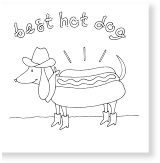 Hot Doggy Paint Party Kit - 12x12 - DecoArt