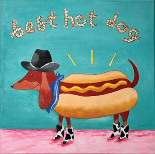 Hot Doggy Paint Party Kit - 12x12 - DecoArt