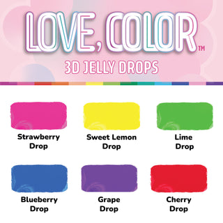 Love, Color Jelly Drop Set - DecoArt