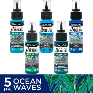 Ocean Waves Water Marbling Set - DecoArt