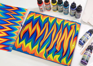 Over The Rainbow Water Marbling Set - DecoArt