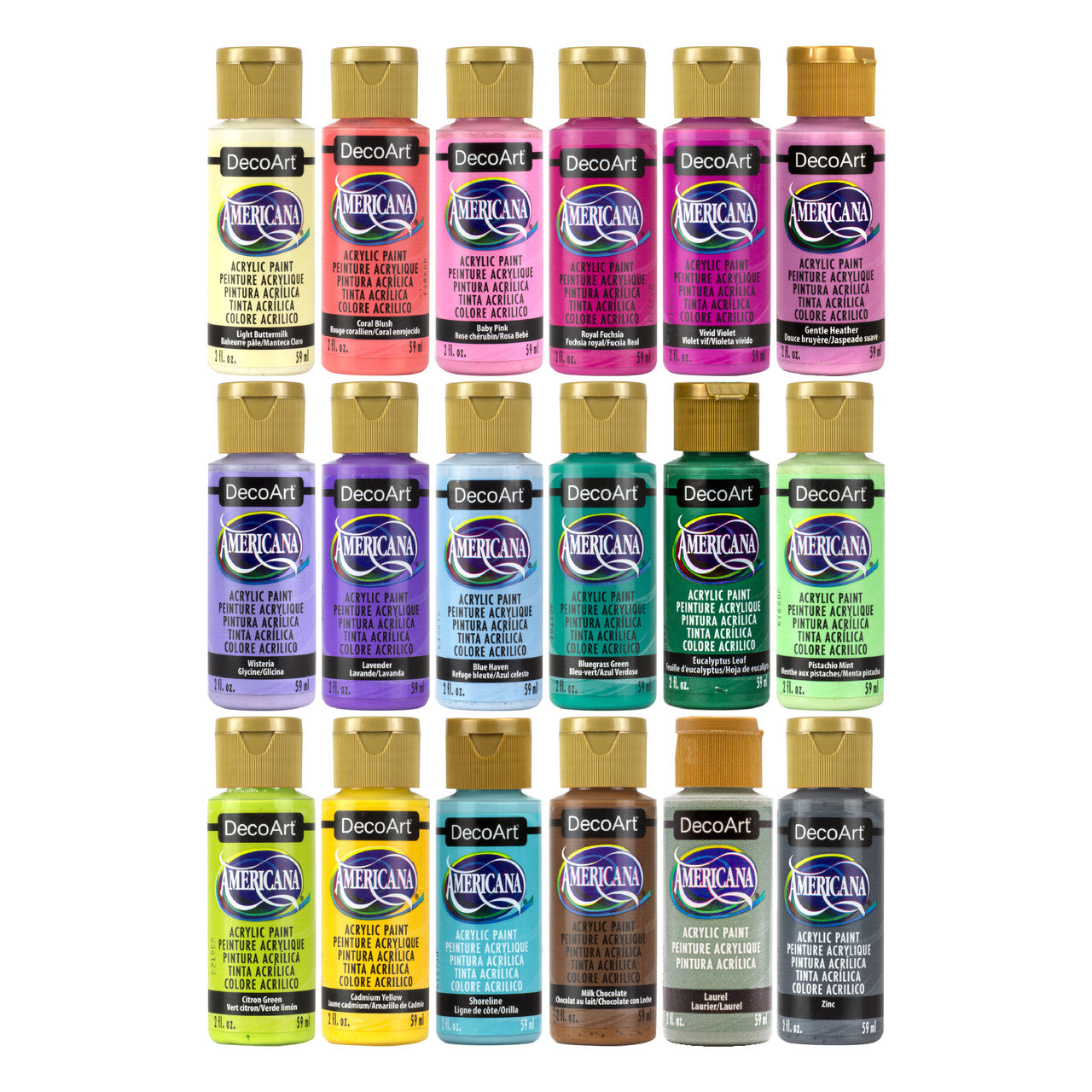 Pastels with Pop Acrylic Paint Set - DecoArt