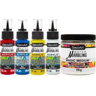 Primary Colors Water Marbling Set - DecoArt