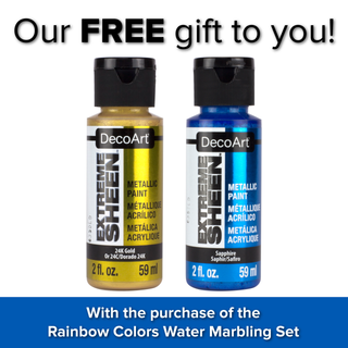 Rainbow Colors Water Marbling Set - DecoArt